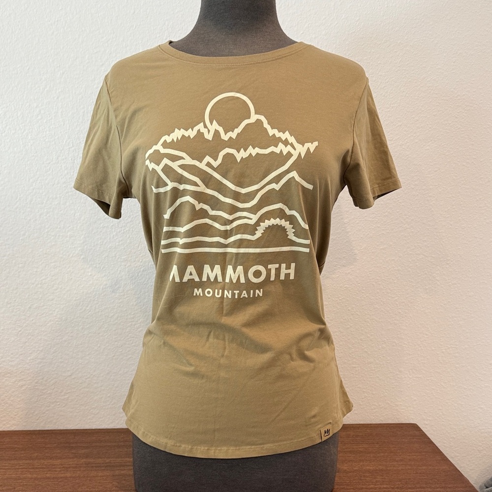 Mammoth Mountain Women's Tan Graphic Tee 2024